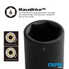 Capri Tools 3/8 in Drive 5/16 in 6-Point SAE Shallow Impact Socket 5-3050